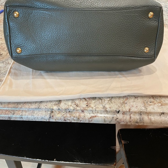 PRADA top handle pebble leather handbag - Picture 12 of 14